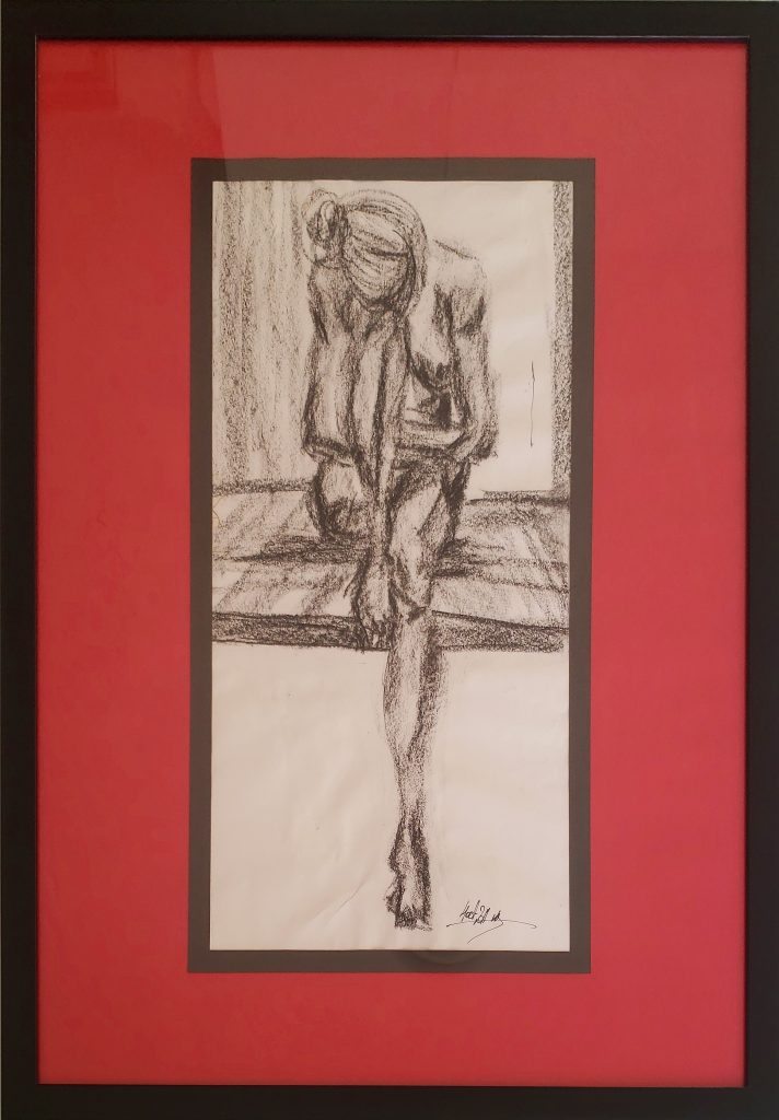 Craie grasse sur papier
50 x 70 cm - hors tout
encadrement 54 x 74 cm
